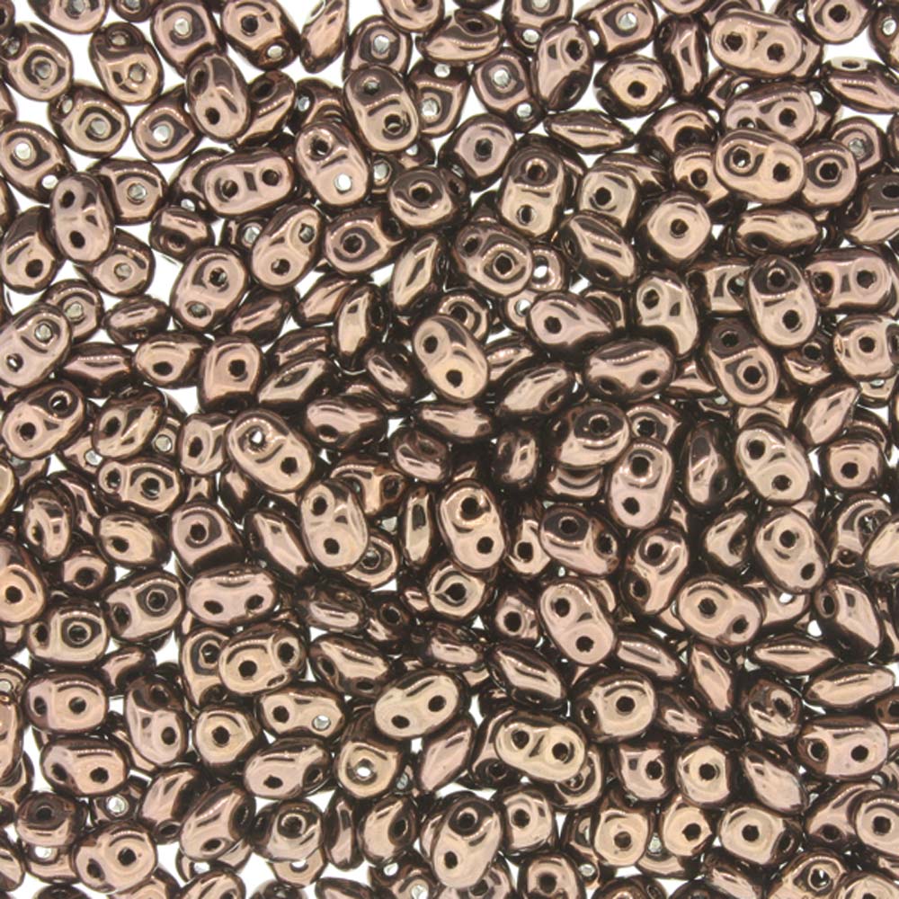 Jet Bronze Superduo Beads