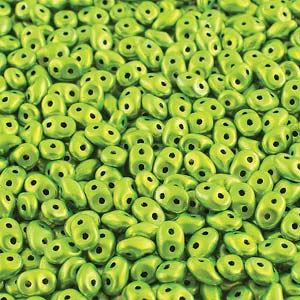 Metalust Electric Green Superduo Beads