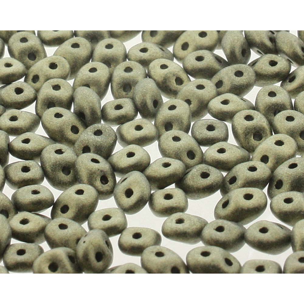 Jet Metallic Suede Gold Superduo Beads