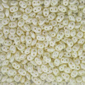 MINIDUO 2X4MM PASTEL LIGHT CREAM/OFF-WHITE