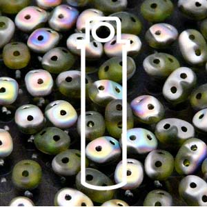 Olivine Vitrail Matte Superduo Beads