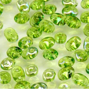 MINIDUO 2X4MM OLIVINE AB