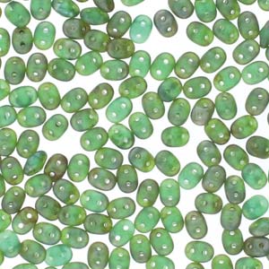 Emerald Matte Rembrandt Superduo Beads