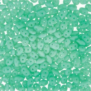 Turquoise Green Superduo Beads