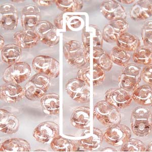 Rosaline White Luster Superduo Beads
