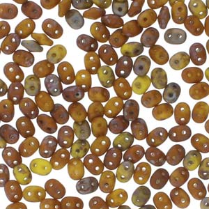 Lemon Matte Rembrandt Superduo Beads