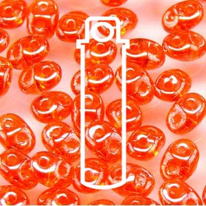 Hyacinth White Luster Superduo Beads