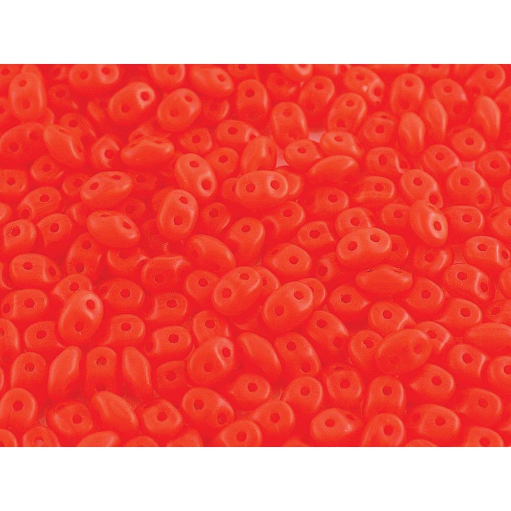 Opal Orange Matte Superduo Beads