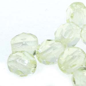 6MM Round Light Jonquil Czech Glass Fire Polished Beads