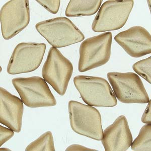 GemDUO 8X5mm Bronze Pale Gold Beads