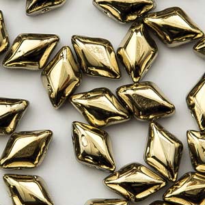 GemDUO 8X5mm Crystal Amber Beads