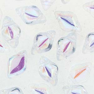 GemDUO 8X5mm Crystal Ab Beads