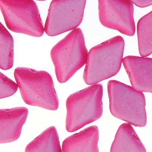 GemDUO 8X5mm Tropical Passion Pink Beads