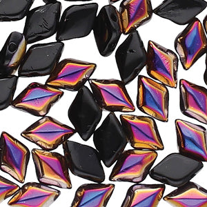 GemDUO 8X5mm Jet Sliperit Beads