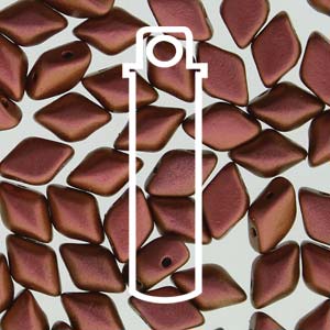 GemDUO 8X5mm Polychrome Copper Ombre Beads