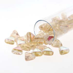 Crystal Yellow Rainbow Kheops par Puca Beads