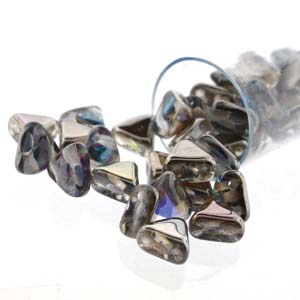 Crystal Graphite Rainbow Kheops par Puca Beads