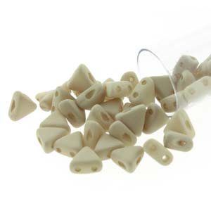 Light Olive Silk Matte Kheops par Puca Beads