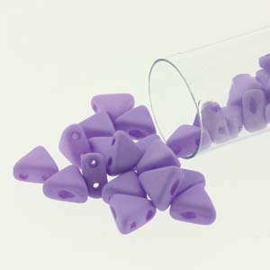 Violet Silk Matte Kheops par Puca Beads