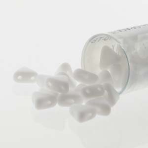Opaque White Matte Kheops par Puca Beads