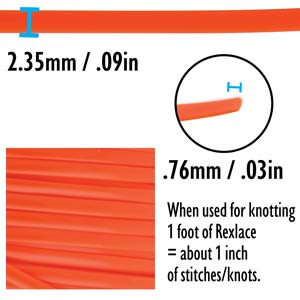 Rexlace Orange Lacing Cord