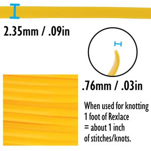 Rexlace Goldenrod 09 Lacing Cord