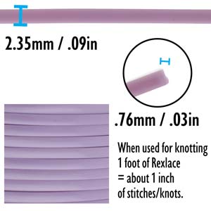 Rexlace Lavender Lacing Cord