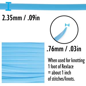 Rexlace Baby Blue Lacing Cord