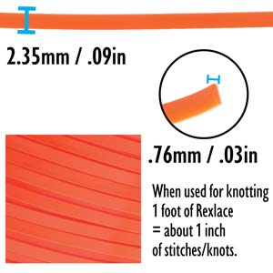 Rexlace Neon Orange Lacing Cord