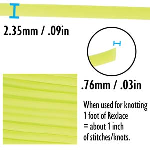 Rexlace Neon Yellow Lacing Cord