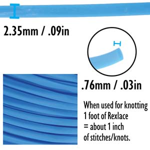 Rexlace Neon Blue Lacing Cord