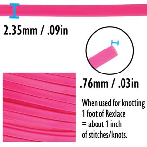 Rexlace Neon Magenta Lacing Cord