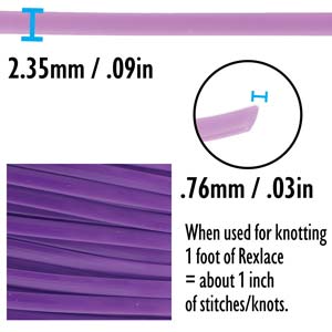 Rexlace Neon Purple Lacing Cord