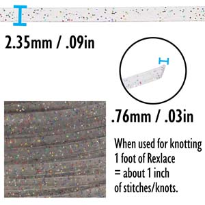 Rexlace Multisparkle Lacing Cord