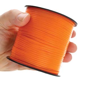 Rexlace Clear Orange Lacing Cord