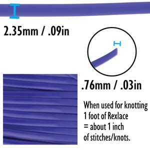 Rexlace Royal Blue Lacing Cord