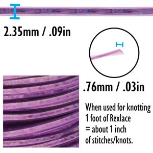 Britelace Purple Holograph Lacing Cord