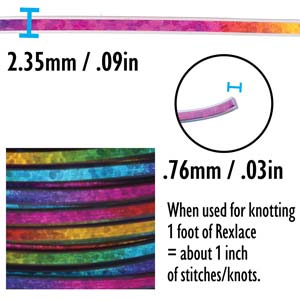 Britelace Blue Tie Dye Lacing Cord