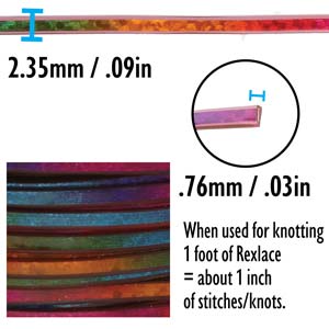 Britelace Red Tie Dye Lacing Cord