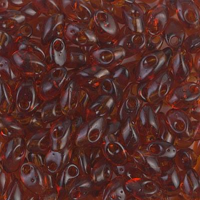 Transparent Dark Topaz Miyuki Long Magatama Beads 4x7mm