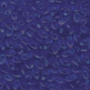 Matte Transparent Sapphire Miyuki Long Magatama Beads 4x7mm