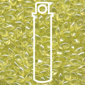 Clear Lemon Transparent Miyuki Long Magatama Beads 4x7mm