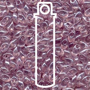 Light Lilac Transparent Miyuki Long Magatama Beads 4x7mm