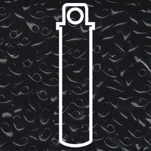 Black Miyuki Long Magatama Beads 4x7mm