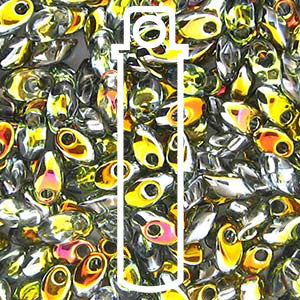 Crystal Marea Miyuki Long Magatama Beads 4x7mm