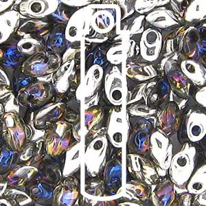 Crystal Helio Miyuki Long Magatama Beads 4x7mm
