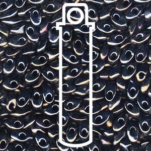 Metallic Brown Iris Miyuki Long Magatama Beads 4x7mm