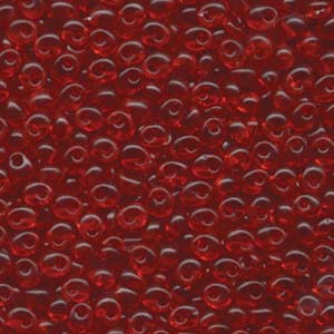 Transparent Ruby Miyuki Magatama Beads 4mm