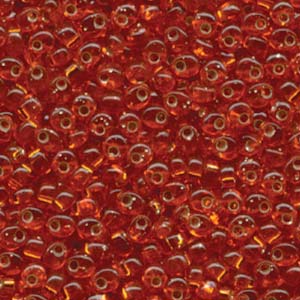 Silver-Lined Orange Miyuki Magatama Beads 4mm