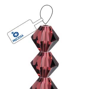 Burgundy Preciosa Crystal Bicone Beads